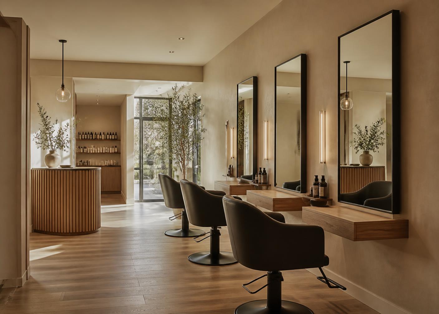 Interior del salón especializado en alisados
